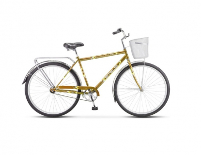 28" Велосипед STELS Navigator-300 Z010 (С) Gent, рама сталь 20, с корзиной, светло-коричневый